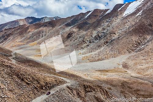 Image of Himalayan landscape with road, Ladakh, India