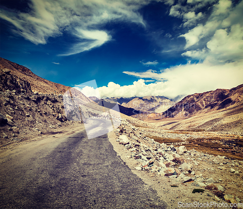 Image of Road in Himalayas. Ladakh, India