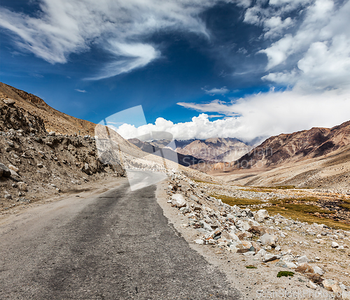 Image of Road in Himalayas. Ladakh, India