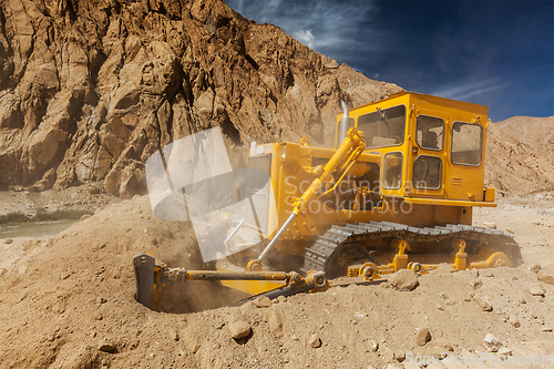 Image of Road construction in Himalayas