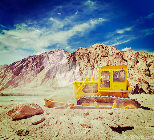 Image of Road construction in Himalayas