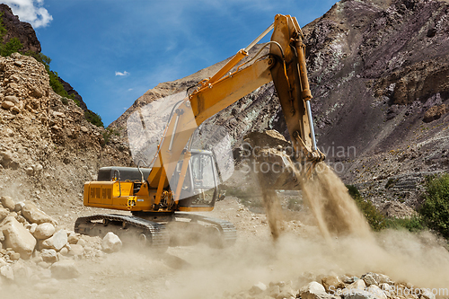 Image of Road construction in Himalayas