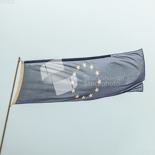 Image of Vintage looking European flag