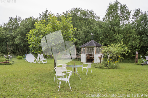 Image of idyllic garden scenery