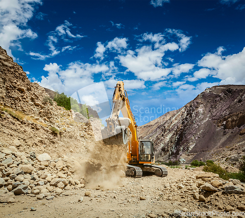 Image of Road construction in Himalayas