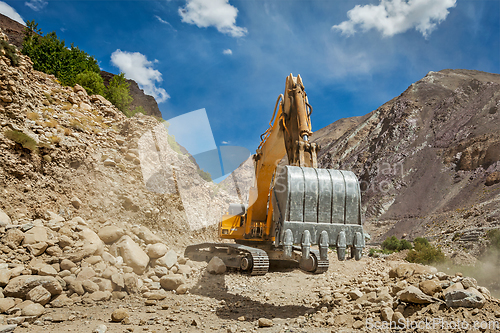 Image of Road construction in Himalayas