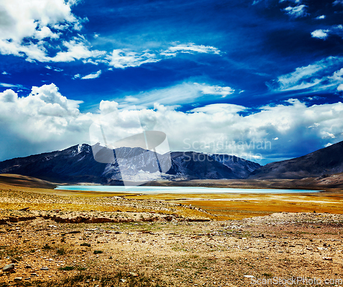 Image of Himalayan lake Kyagar Tso, Ladakh, India