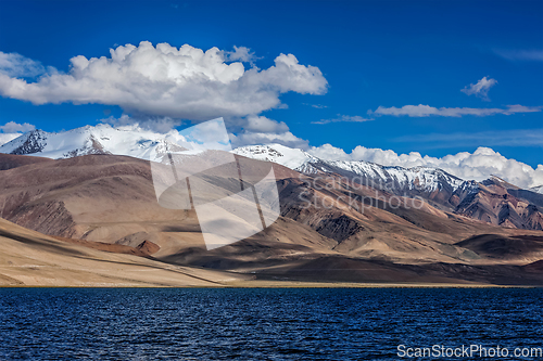 Image of Lake Tso Moriri in Himalayas. Ladakh, Inda