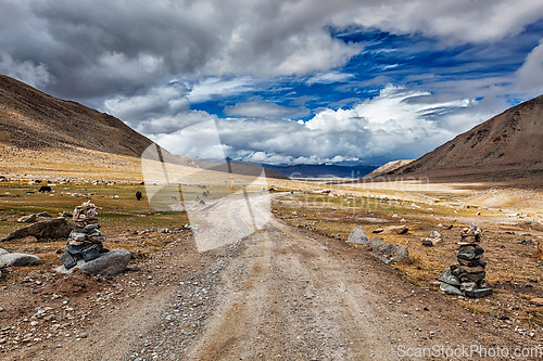 Image of Dirt road in Himalayas