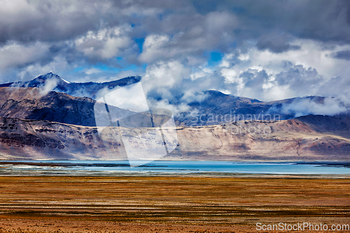 Image of Mountain lake Tso Kar in Himalayas