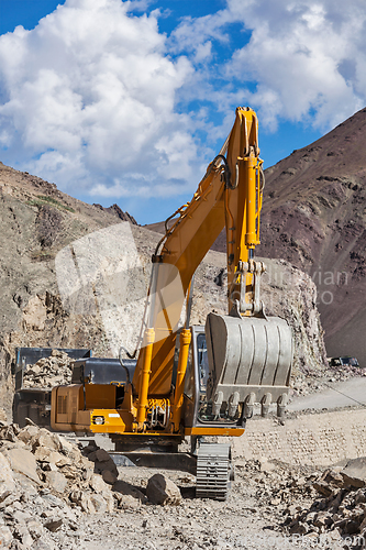 Image of Road construction in Himalayas