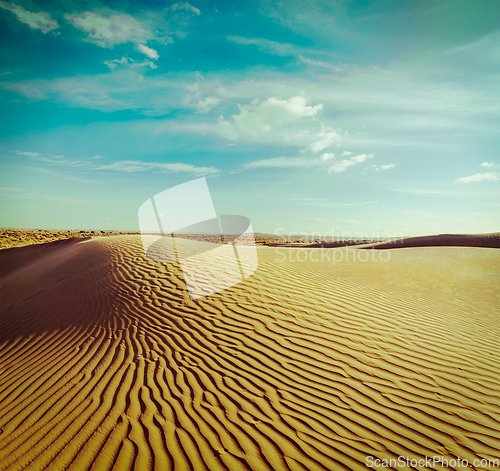 Image of Dunes of Thar Desert, Rajasthan, India