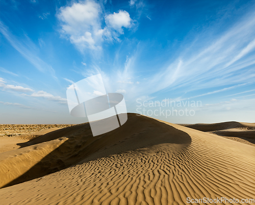 Image of Dunes of Thar Desert, Rajasthan, India