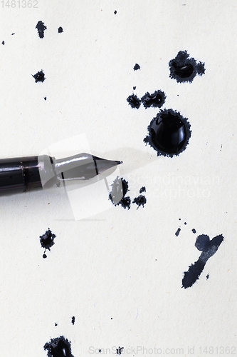 Image of black stains ink blotches