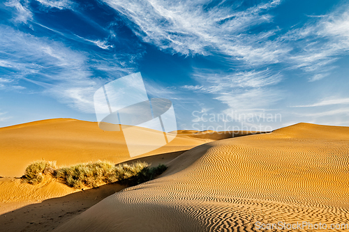 Image of Sand dunes in desert