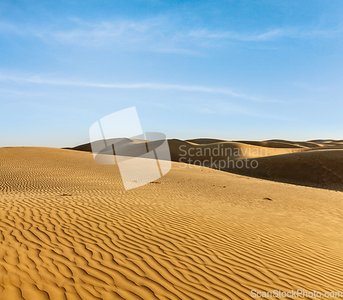 Image of Dunes of Thar Desert, Rajasthan, India