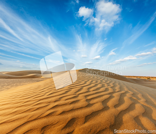 Image of Dunes of Thar Desert, Rajasthan, India