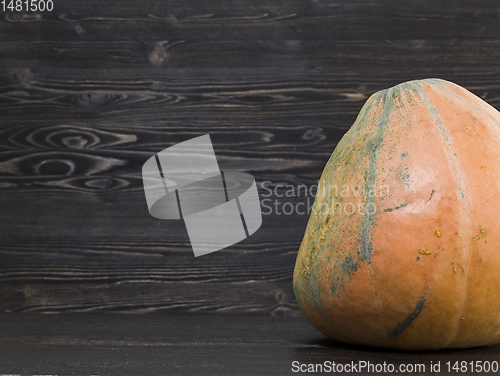 Image of ripe pumpkin on the kitchen