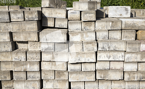 Image of old concrete paving slabs