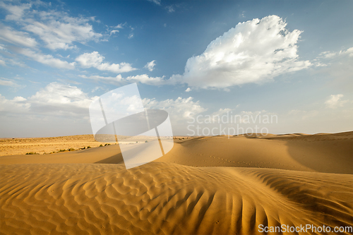 Image of Dunes of Thar Desert, Rajasthan, India