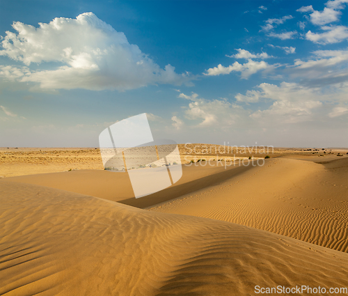 Image of Dunes of Thar Desert, Rajasthan, India