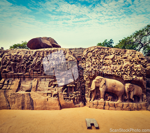 Image of Descent of the Ganges and Arjuna's Penance, Mahabalipuram