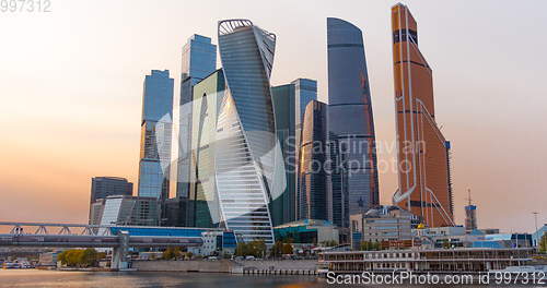 Image of Moscow city (Moscow International Business Center) , Russia