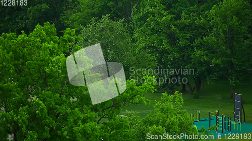 Image of sports ground top view, sports lifestyle concept.