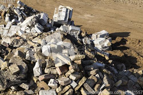 Image of broken building materials