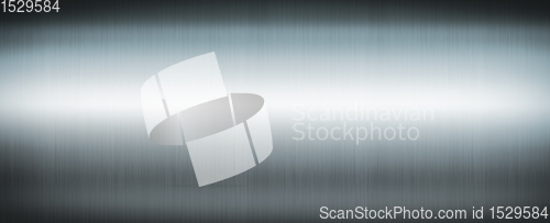 Image of Silver brushed metal. Banner background texture