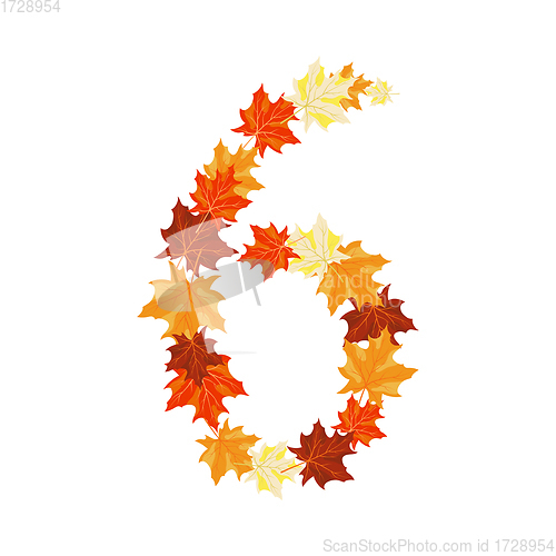 Image of Autumn Maples Leaves Letter