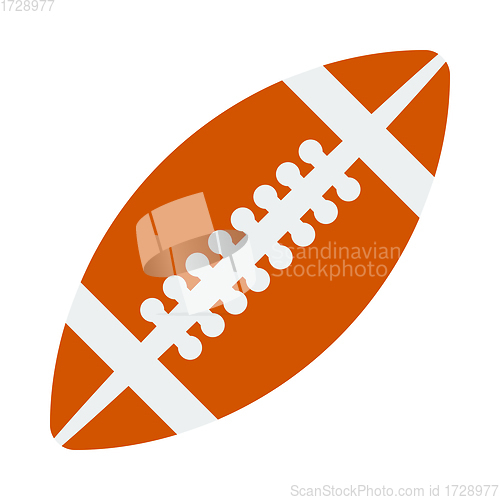 Image of Icon Of American Football Ball In Ui Colors