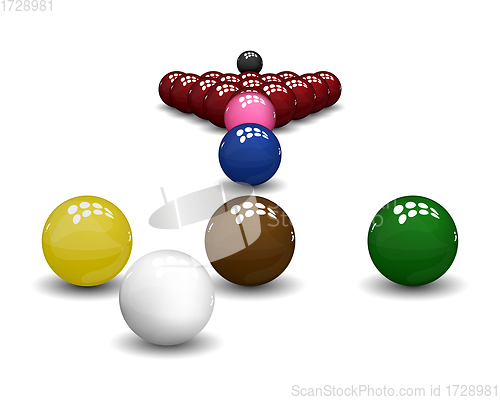 Image of Snooker Pyramid Balls