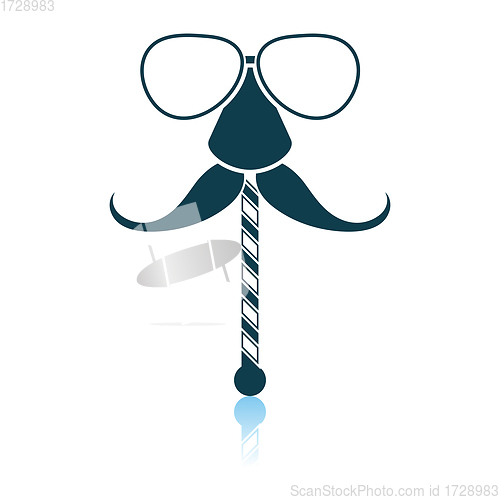 Image of Glasses And Mustache Icon