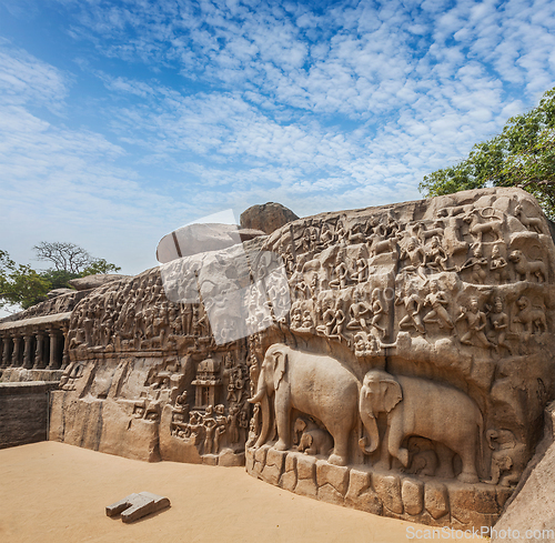 Image of Descent of the Ganges and Arjuna's Penance, Mahabalipuram, Tamil