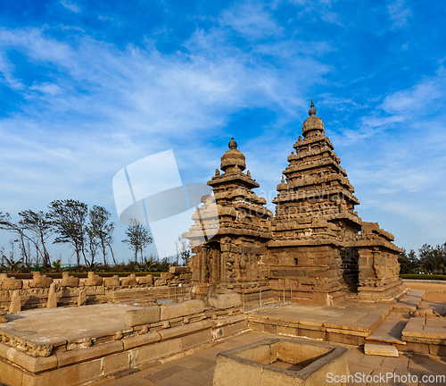 Image of Shore temple - World heritage site in Mahabalipuram, Tamil Nad