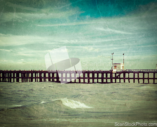 Image of Pier in ocean