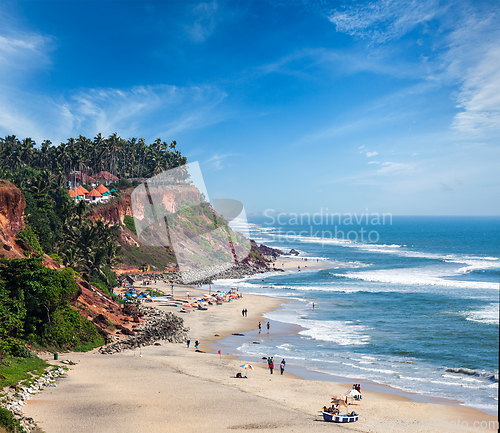 Image of Varkala beach, Kerala, India