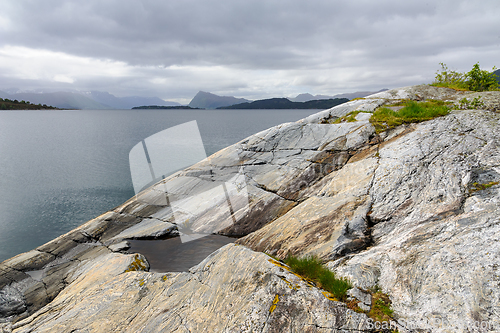 Image of rock formations by the sea