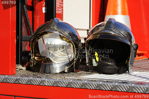 Image of Fireman helmet, Paris, France