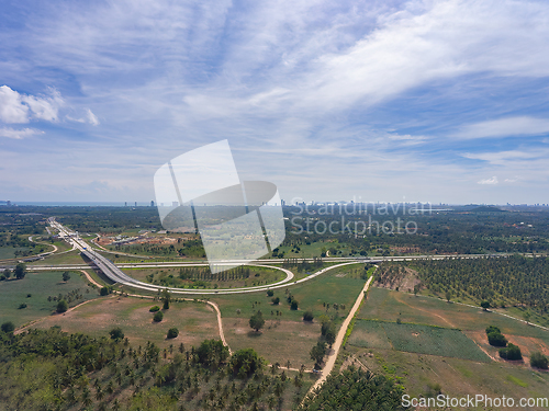 Image of Motorway junction near Pattaya City, Thailand