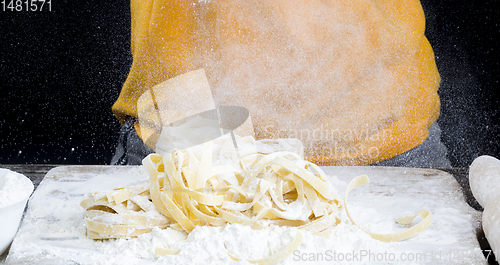 Image of wheat flour pasta