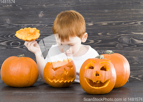 Image of scary pumpkins