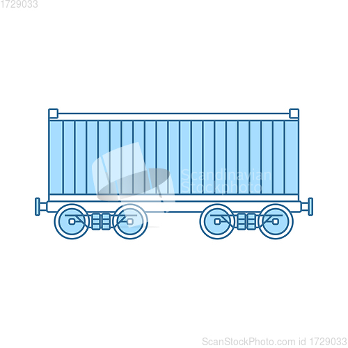 Image of Railway Cargo Container Icon