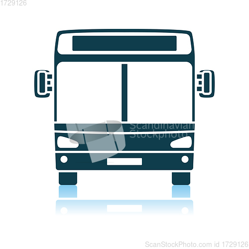 Image of City Bus Icon Front View