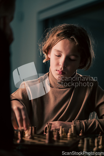 Image of Teenager playing chess