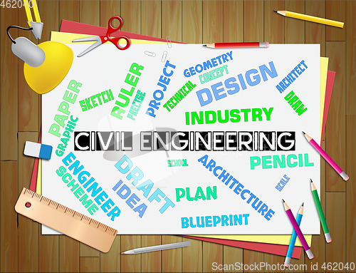 Image of Civil Engineering Means Infrastructure And Building Construction