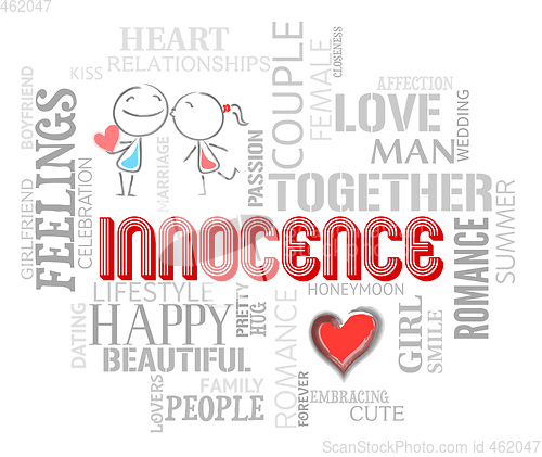 Image of Innocence Words Indicates Purity Virtue And Naive