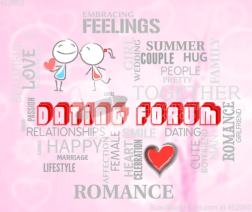 Image of Dating Forum Shows Online Date And Love