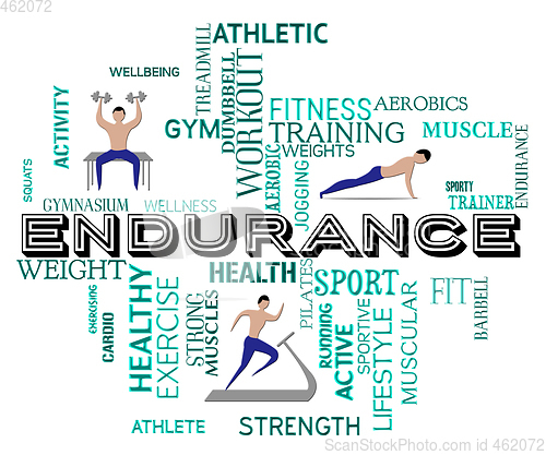 Image of Fitness Endurance Means Working Out And Exercise